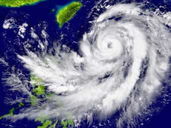 Hurricane approaching Southeast Asia