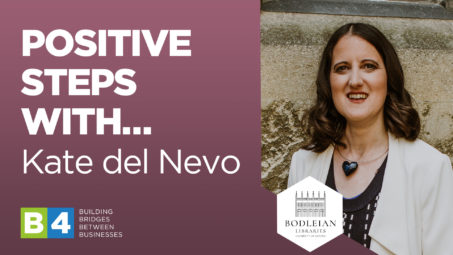 Positive Steps to Recovery With… Kate Del Nevo of Bodleian Libraries