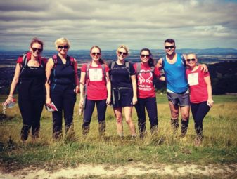 Finders Keepers staff walk in aid of the British Heart Foundation