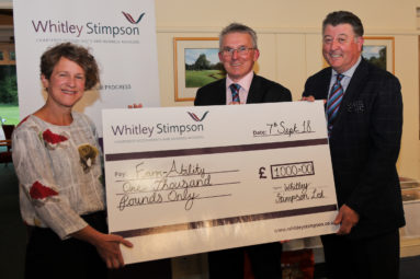 L-R: Sarah Giles, programme director, FarmAbility, Andy Jones and Stephen Payne of Whitley Stimpson.