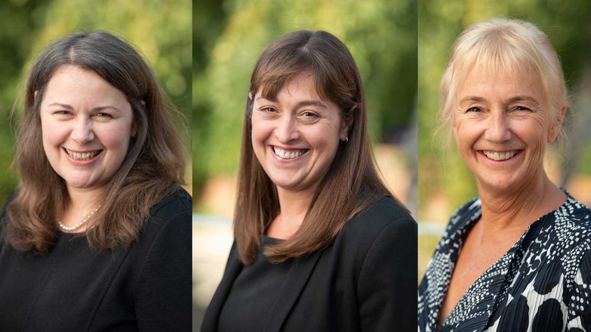 L to R: Karen Newman, Amanda Stopps and Ruth Sharon