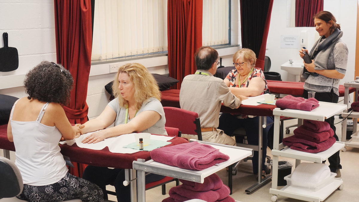 Aromatherapy Massage workshop from A Carer's Journey held at Abingdon and Witney College