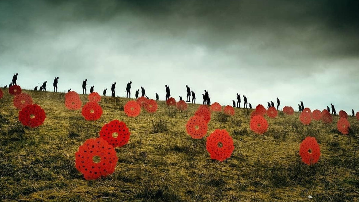 Marking Remembrance Day With 200 Silhouetted Soldiers