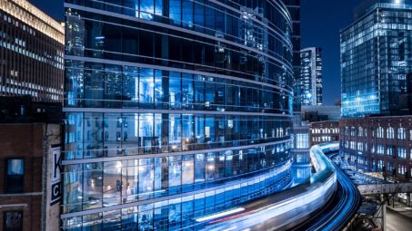 Photo of Offices at night by Alex Powell