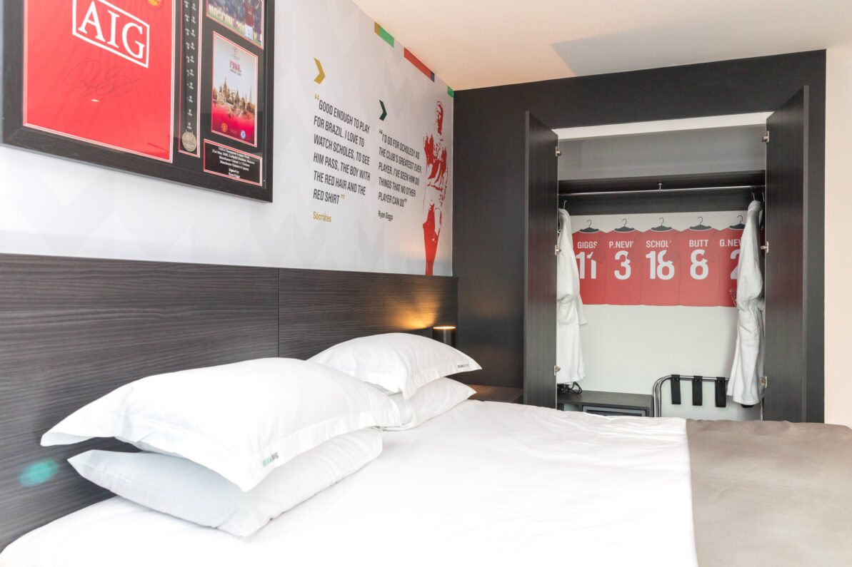 Football themed rooms at Hotel Football