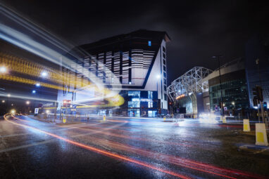 Hotel Football external at night